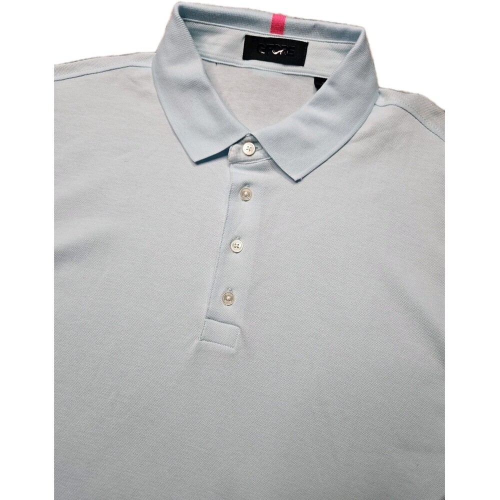 G/FORE Polo Shirt Mens XL Blue Solid Golf Performance Stretch GMP000135 NWT $160